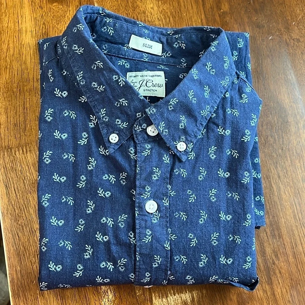 J. Crew Slim Button Down Shirt Size Large